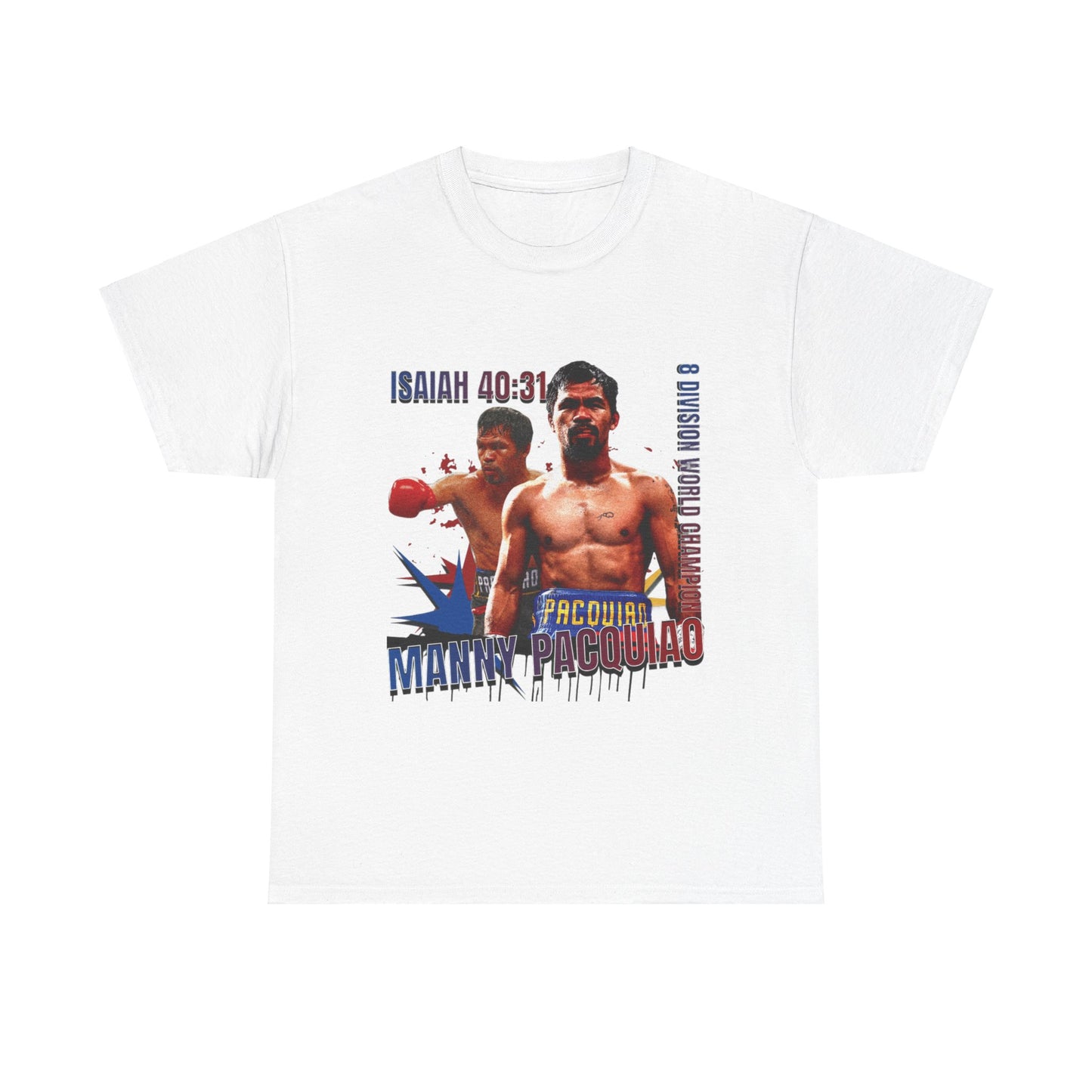 Manny Pacquiao Isaiah 40:31 Heavy Cotton T-Shirt