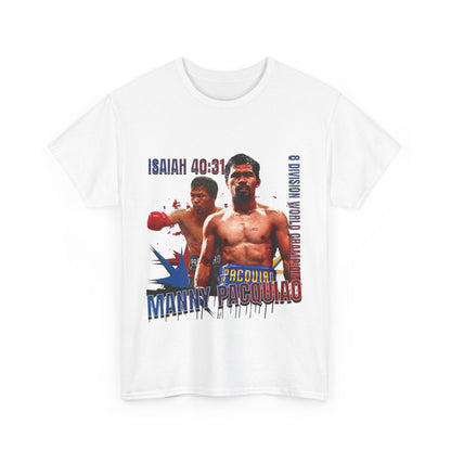 Manny Pacquiao Isaiah 40:31 Heavy Cotton T-Shirt